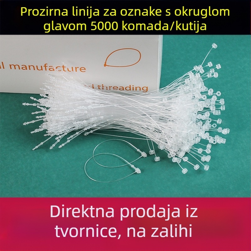 Plastične kopče za oznake, privjesak vrpce za vješanje i perle za oznake odjeće