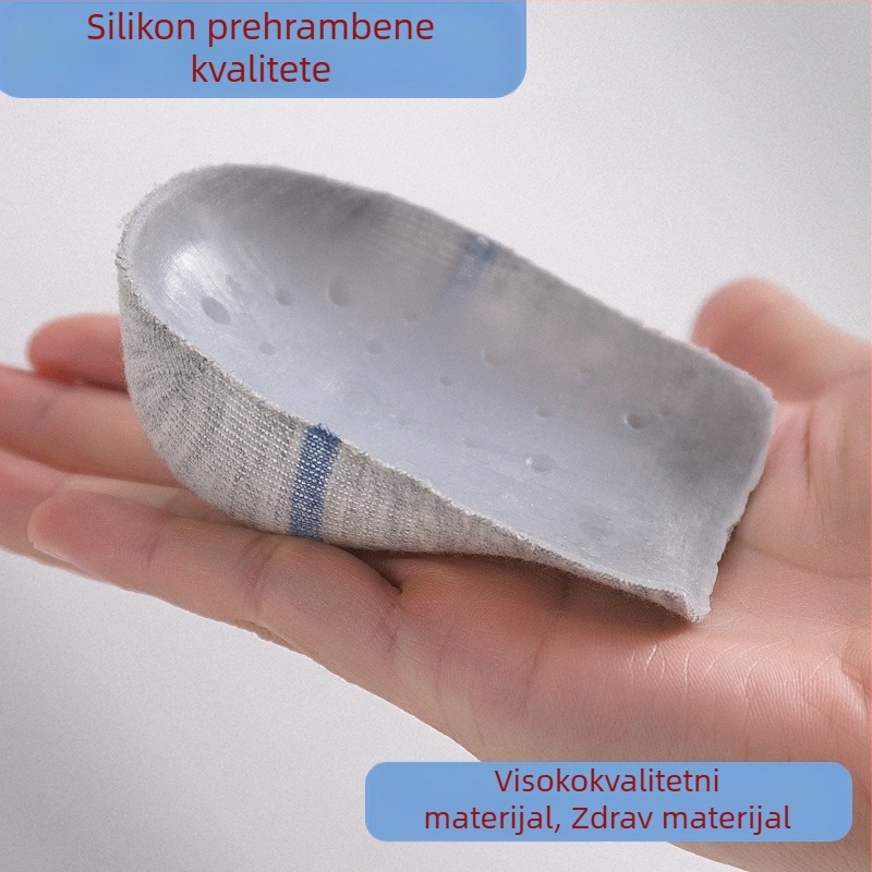 Uložak za obuću sa skrivenim povećanjem visine, silikon deodorant, upija znoj, mekano dno s amortizacijom