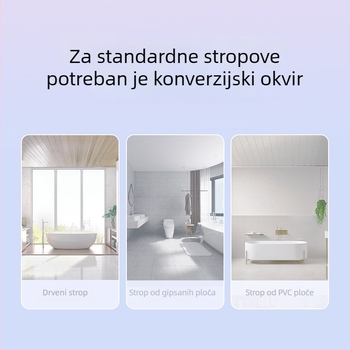 300×600 okvir za konverziju kupaonskog grijača za integrirani strop s ventilatorom