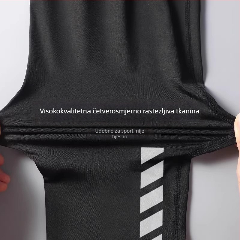 Muški zimski trkački komplet s brzo sušećim gornjim dijelom i dugim hlačama