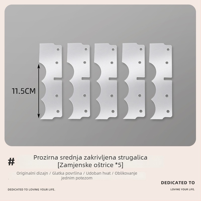 Cakoo mekana spatula za kremu za slojevite torte, prozirni alat za ukrašavanje za kućnu i profesionalnu pečenje