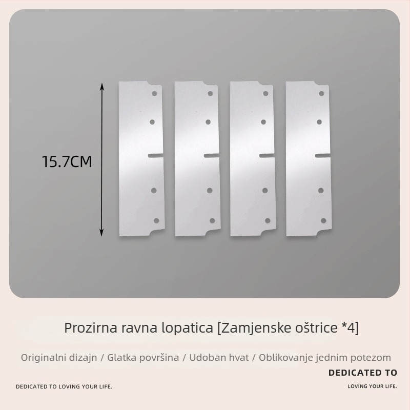 Cakoo mekana spatula za kremu za slojevite torte, prozirni alat za ukrašavanje za kućnu i profesionalnu pečenje