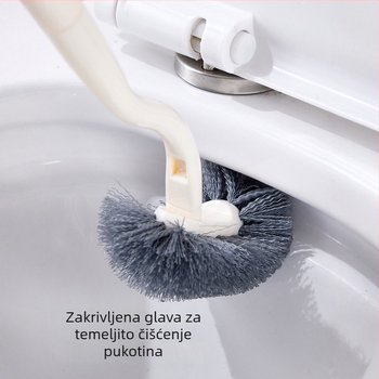 Nova set WC četkica za zidni montažu bez bušenja, uz četku za uske prostore