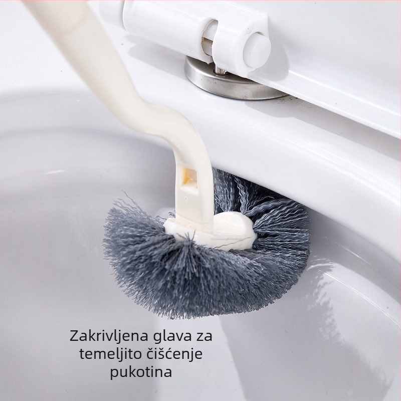 Nova set WC četkica za zidni montažu bez bušenja, uz četku za uske prostore