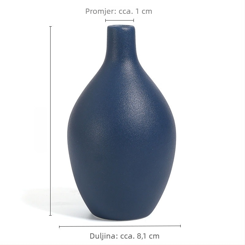 Jane Ermei Ceramics bijela porcelanska vaza - ukras za dom