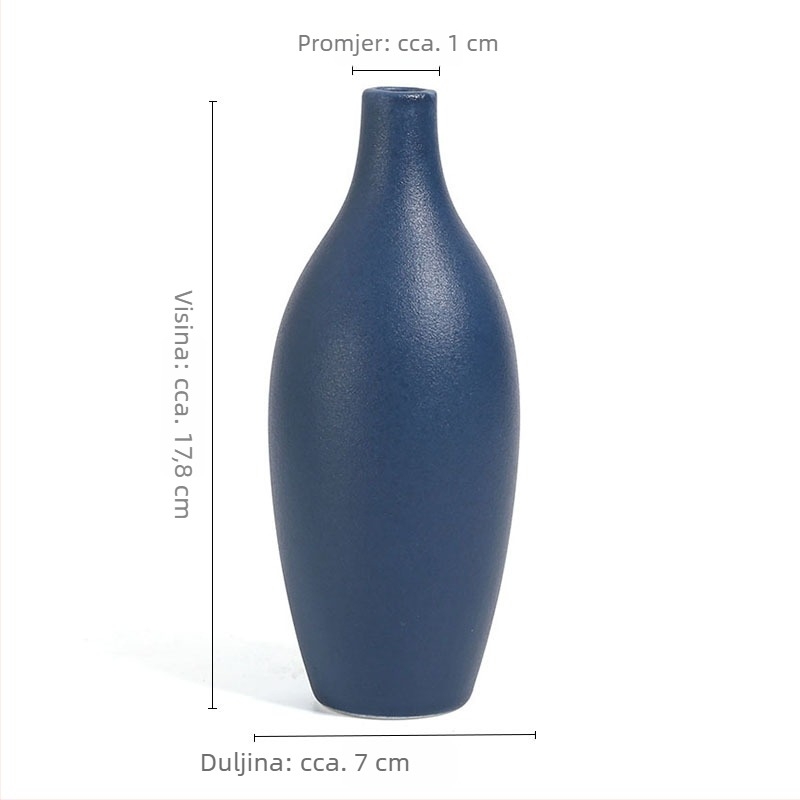 Jane Ermei Ceramics bijela porcelanska vaza - ukras za dom
