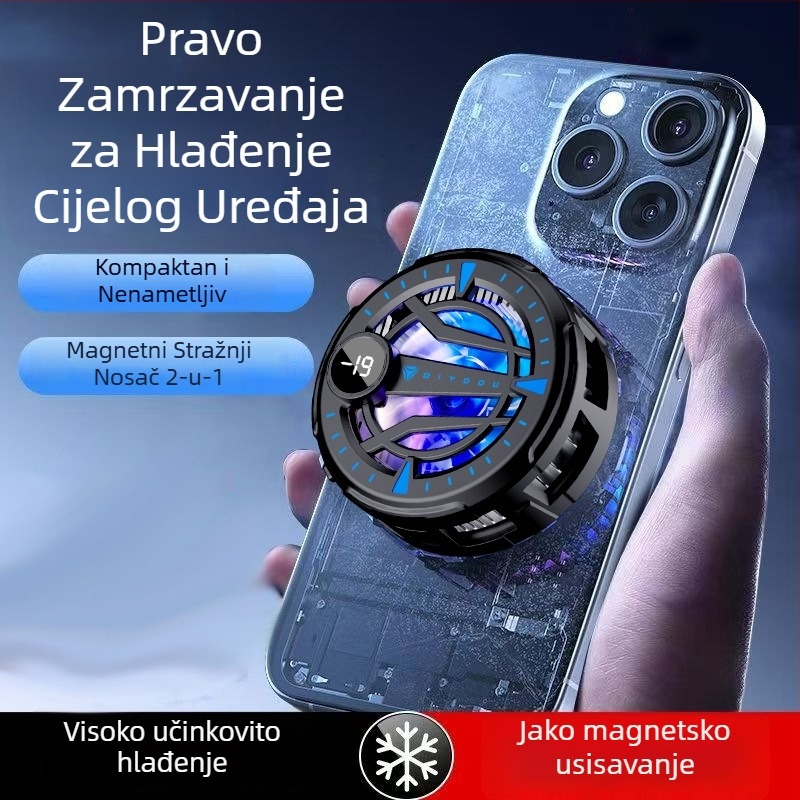 Poluvodički hladnjak za pametni telefon s magnetskom stražnjom kopčom, inteligentnim upravljanjem temperaturom, deset razina podešavanja i digitalnim zaslonom