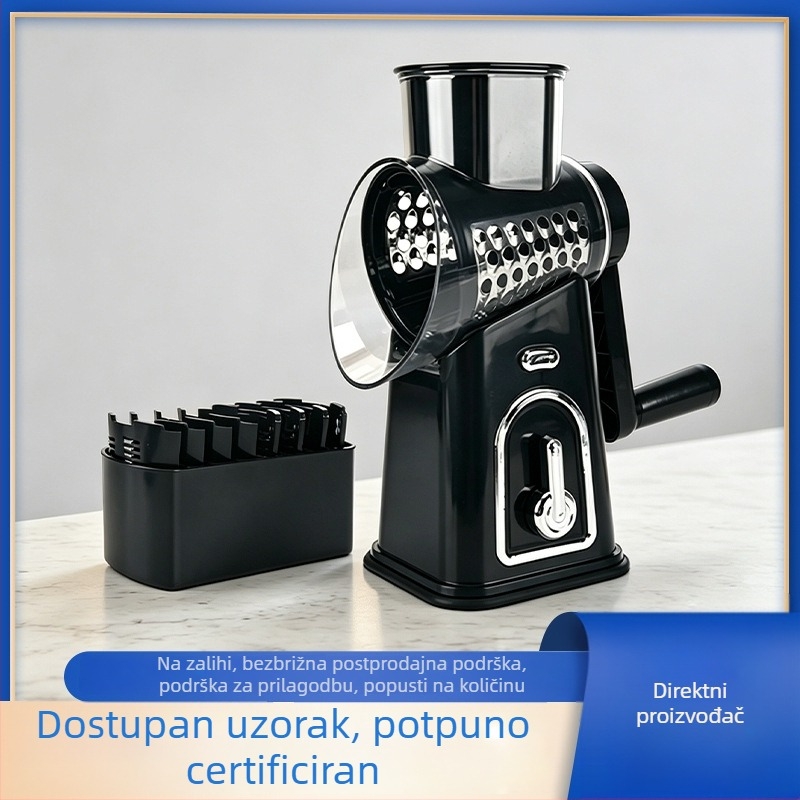 Nova višenamjenska sječka za povrće s valjkom za ribanje, ručni rende, rezanje i ribanje