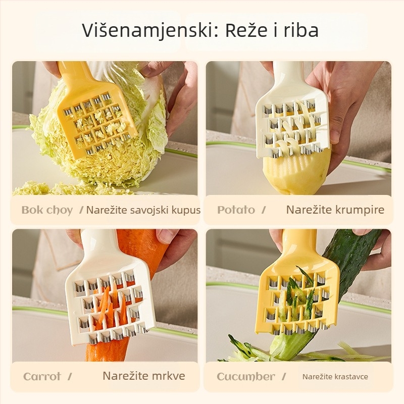 Višefunkcionalni rezač i rendalica za povrće u obliku patke, siguran za ruke, brz za kućnu uporabu