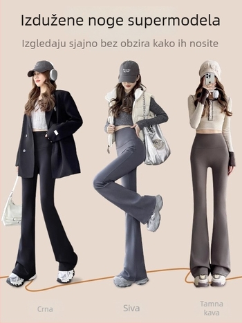 Ženske hlače za jogu s visokim strukom, lagane za proljeće/ljeto, oblikuju siluetu, Barbie-inspired Shark Flare