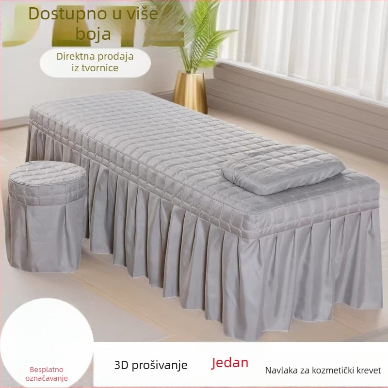 Jednodelni prekrivač za beauty ležaj s otvorom, za sve sezone, pogodan za salone ljepote i masaže