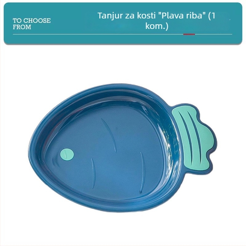 Plastični tanjur s crtanim voćem, tanjur za grickalice za djecu, sladak oblik