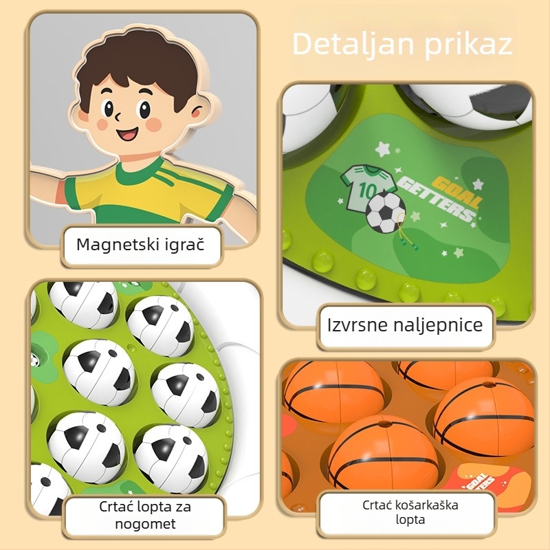 Svjetsko prvenstvo 2026. u nogometu i košarci — natjecateljska stolna igra s rotirajućim glazbenim diskom za djecu