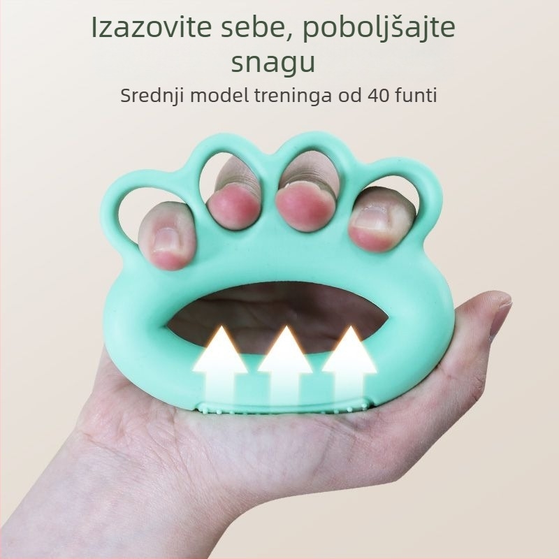 Trener snage hvatanja s prstenima za prste za starije osobe – vježbanje fleksibilnosti dlanova i prstiju, sprava s oprugom otpora.