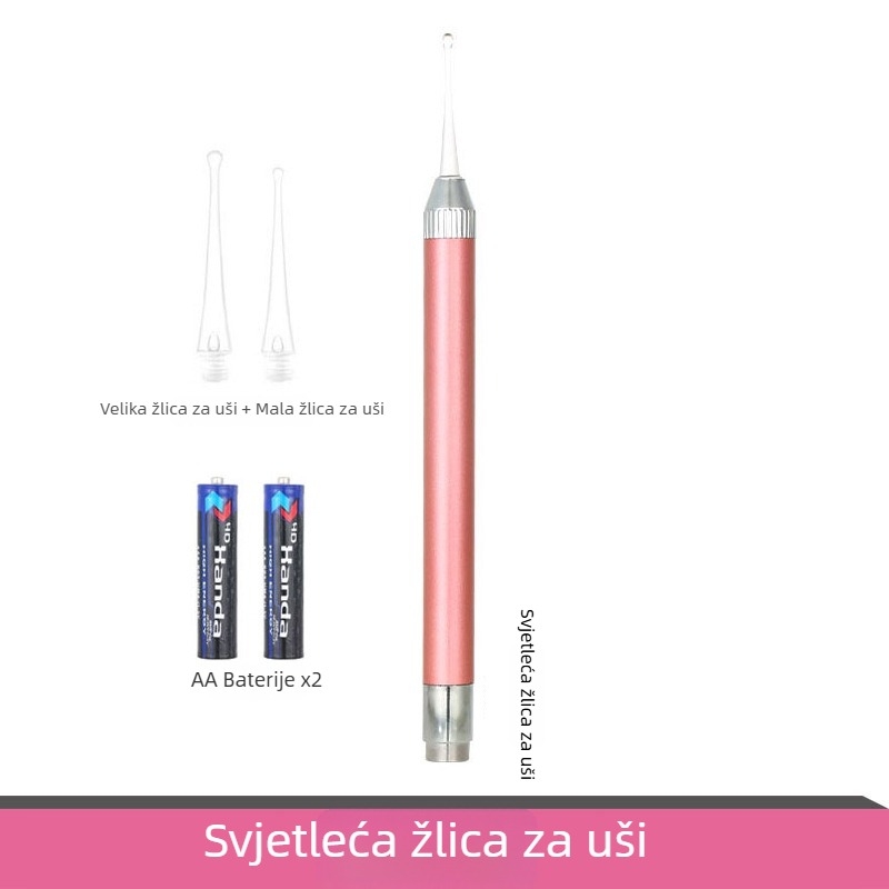 Sjajna žlica za uho i pinceta za cerumen – set alata za čišćenje uha za djecu
