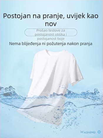 Muška pamučna T‑majica kratkih rukava za muškarce, ležernog kroja, okrugli izrez, print karikature, spuštena ramena