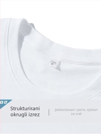 Muška pamučna T‑majica kratkih rukava za muškarce, ležernog kroja, okrugli izrez, print karikature, spuštena ramena