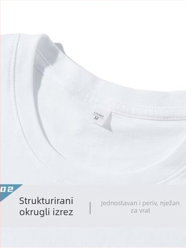 Muška pamučna T‑majica kratkih rukava za muškarce, ležernog kroja, okrugli izrez, print karikature, spuštena ramena