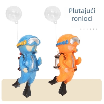 Dekor za akvarij: kuća ananasa, velika crtić lutka