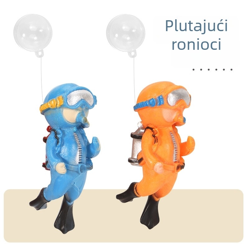 Dekor za akvarij: kuća ananasa, velika crtić lutka