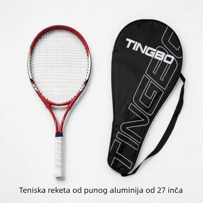 Tenis trening uređaj s jednim reketom i povratom užeta, karbonsko vlakno, za početnike