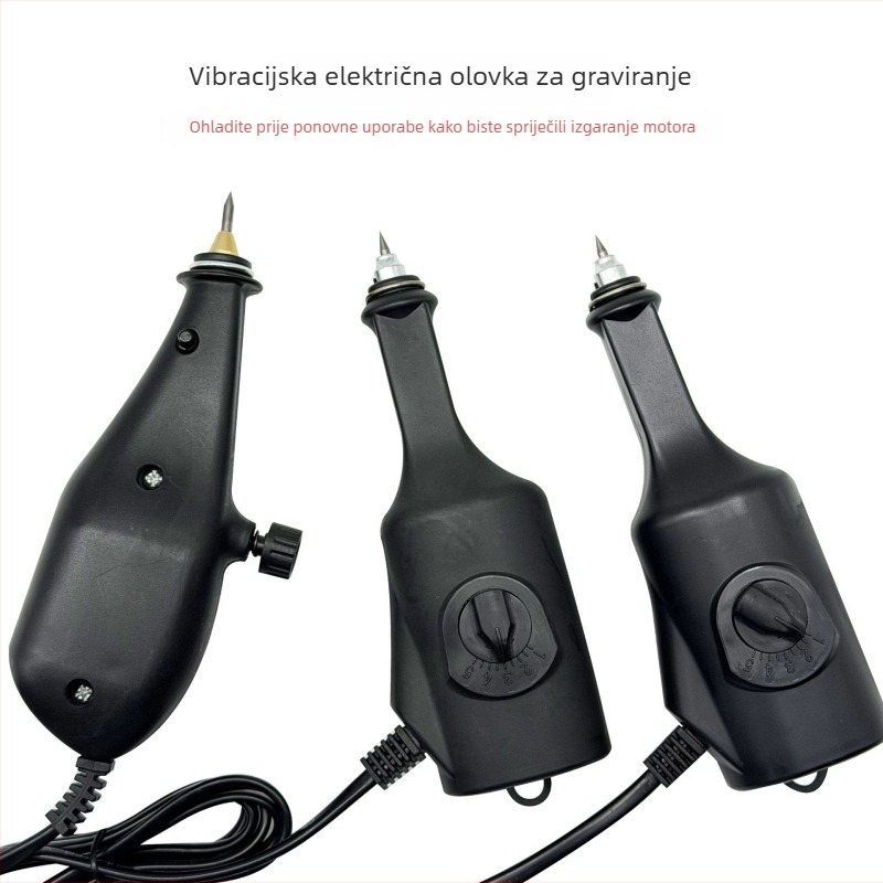 Mini električni gravirački alat s vrhom od volfram čelika za graviranje nefrita i kamena, podesiva brzina, DIY nakit