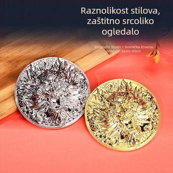 Ukrasi u starom stilu: srcolik oklopni ukras, zlatni i srebrni metalni naglasci, rekvizit za film i TV po kineskom stilu, metalni reljefni umjetnički komad