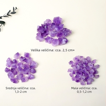 Prirodni kristal ametist cvijet – sirovi kamen za aromaterapiju, difuzor i dekoraciju za dom i ured