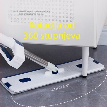 Mop plošni s 360° rotirajućom glavom i integriranim spremnikom vode, napunljiv, za komercijalnu uporabu