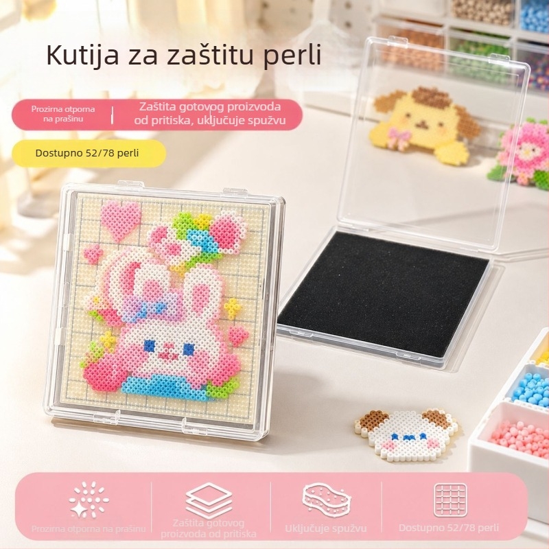 Pintoo kutija za pohranu perlica 52×52, otporna na prolijevanje, pola Pintoo ploča