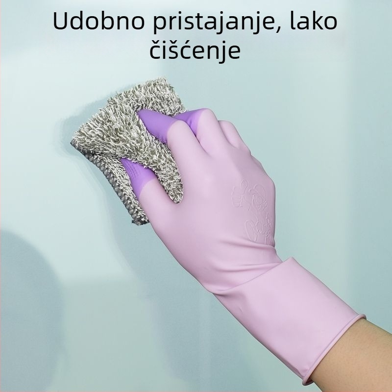 Rukavice za pranje suđa, PVC guma, izdržljive, protuklizne, vodootporne, za kućno čišćenje