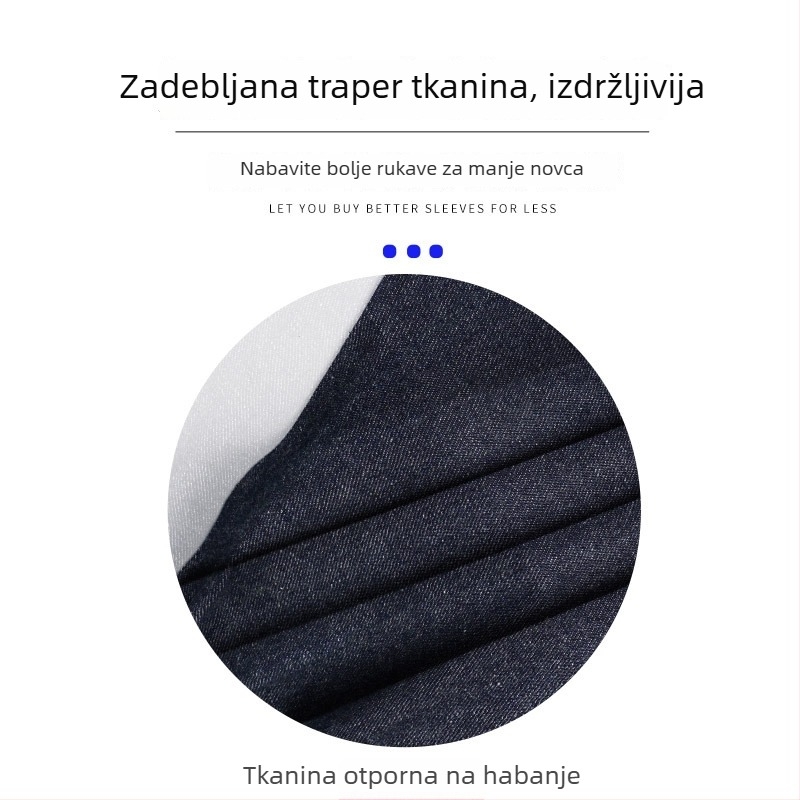 Džin rukavi s elastčnim manžetnama, debeli, otporni na habanje i na prljavštinu, zaštitni rukavi za zavarivanje