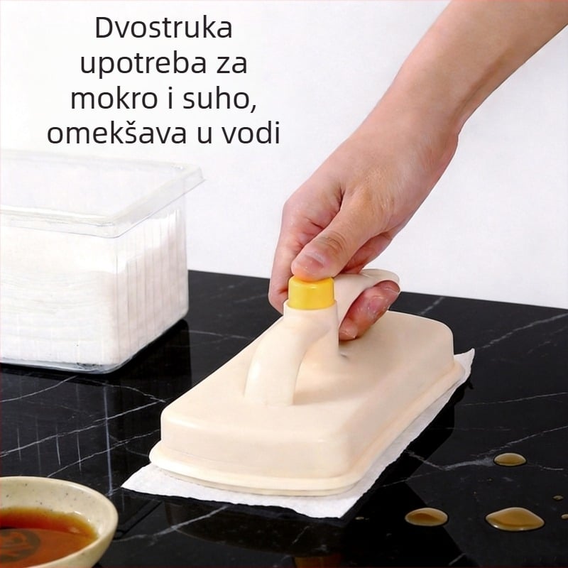 Jednokratna magična krpa za čišćenje s zamjenjivom spužvom za uklanjanje mrlja – krpa za čišćenje kuhinje i kupaonice