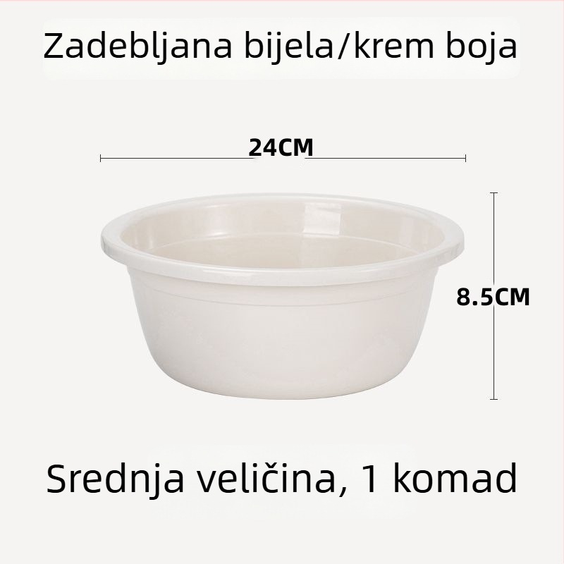Okružna plastična posuda za pranje lica, suđa, stopala i rublja