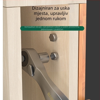 Mini račnasti ključ set, dvodirekcijski brzi nastavci