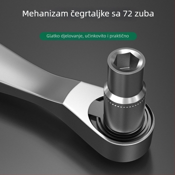 Mini račnasti ključ set, dvodirekcijski brzi nastavci