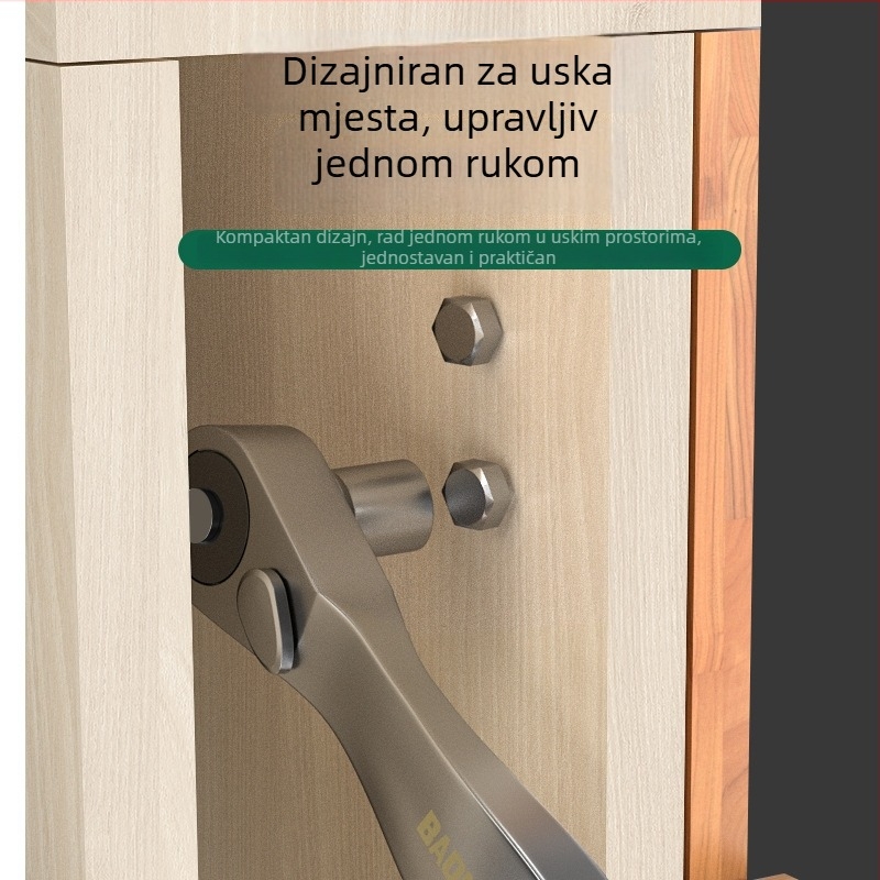Mini račnasti ključ set, dvodirekcijski brzi nastavci