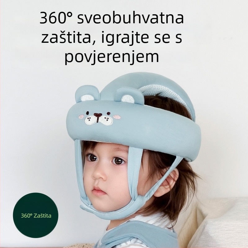 Kaciga za zaštitu glave pri učenju hodanja, prozračna mrežasta tkanina