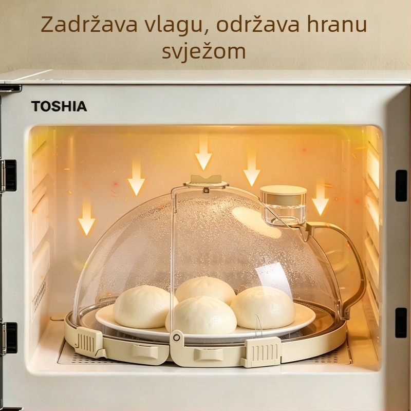 Poklopac za mikrovalnu pećnicu za zagrijavanje, zaštita od prskanja, otporan na visoke temperature, poklopac za hranu