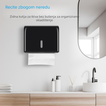 Plastični zidni dispenser za papirnate ubruse, kupaonica