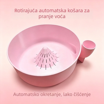 Okretna automatska košara za pranje voća i povrća s multifunkcionalnim odvodnim bazenom za kuhinju