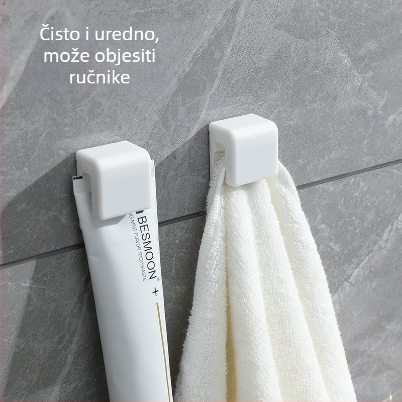 Držač za pastu za zube na zidu s klipsom, kupaonica