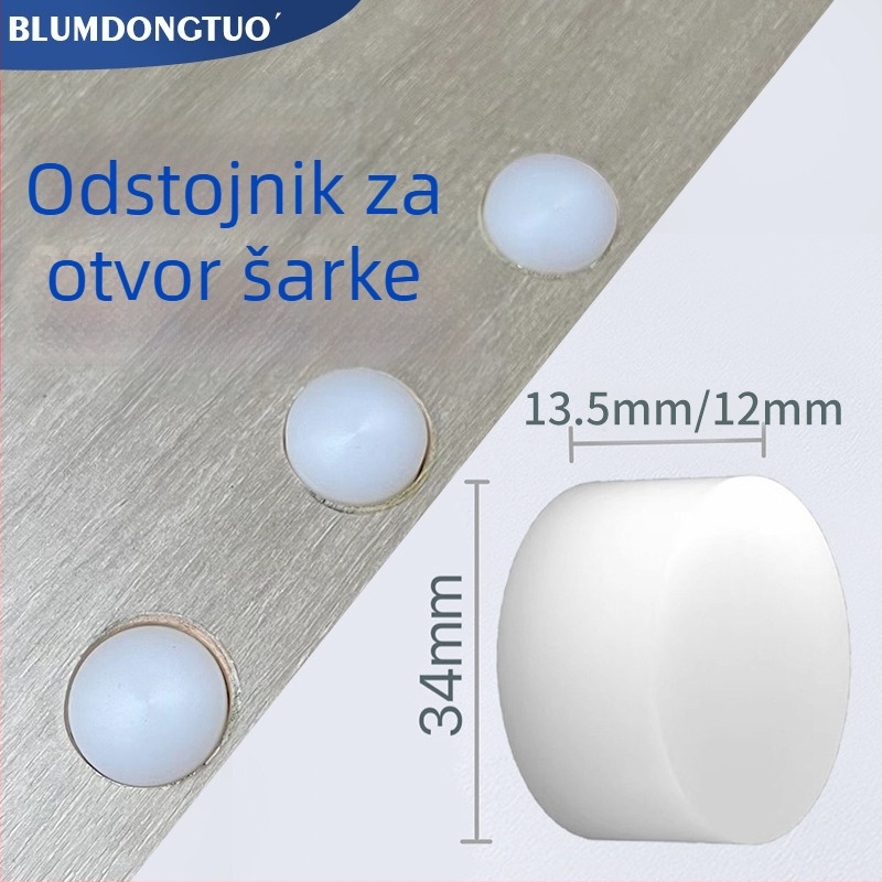 Nylon podloška za otvor šarke, 35 mm – utor za brtvljenje rubova stroja