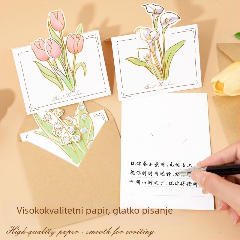 3D čestitka sa suncokretom za Dan učitelja, ručno izrađeni buket za odgojitelje u vrtiću