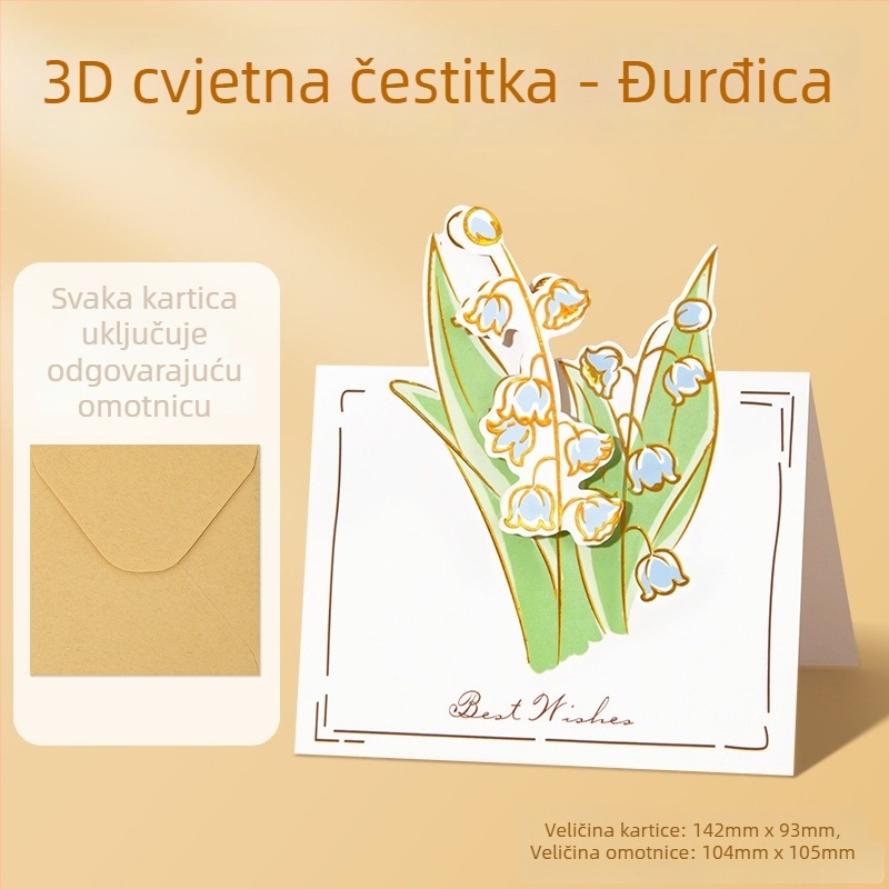 3D čestitka sa suncokretom za Dan učitelja, ručno izrađeni buket za odgojitelje u vrtiću