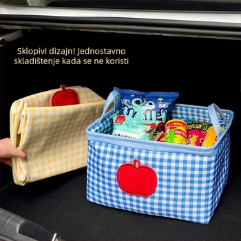 Kutija za pohranu u prtljažniku automobila, sklopiva, organizator, velik kapacitet, PP materijal