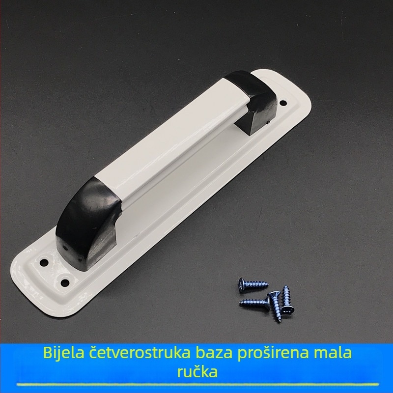 Ručka za balkonska vrata i prozore, klizna vrata, od aluminijske legure i plastično-čelične konstrukcije, široka donja drška
