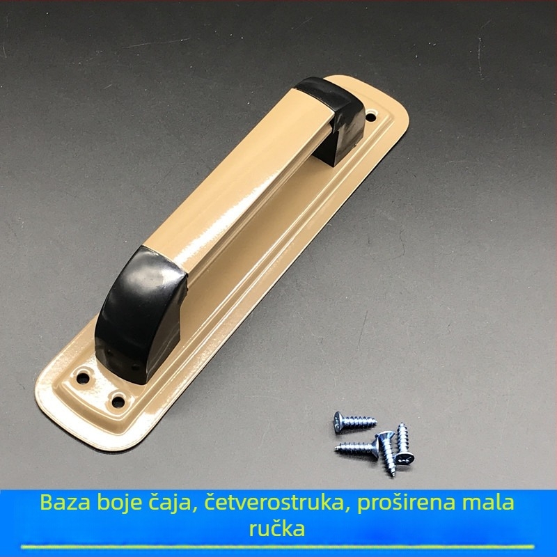 Ručka za balkonska vrata i prozore, klizna vrata, od aluminijske legure i plastično-čelične konstrukcije, široka donja drška
