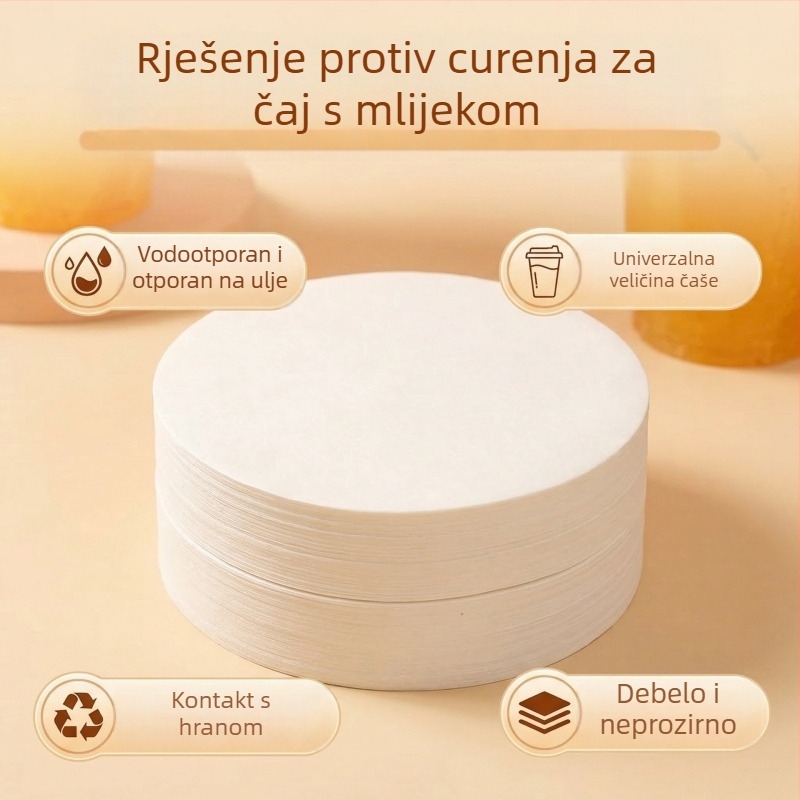 Jednokratni papir za brtvljenje protiv propuštanja čaše promjera 98 mm i 90 mm
