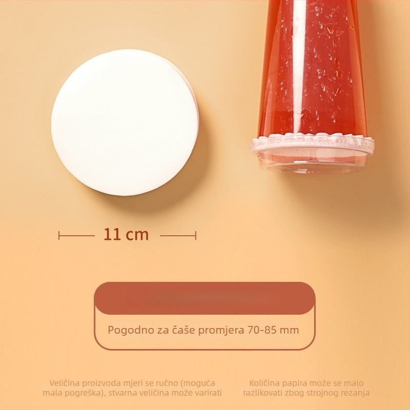 Jednokratni papir za brtvljenje protiv propuštanja čaše promjera 98 mm i 90 mm